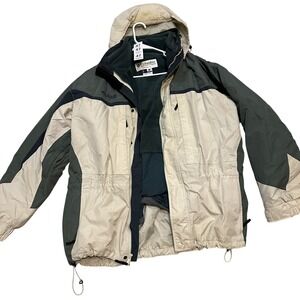 Columbia Sportswear Men's Interchange Jacket Grey Fleece Lined Size XL